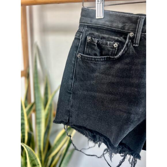 GRLFRND Karolina Denim Shorts in Blackhearts - Picture 4 of 9